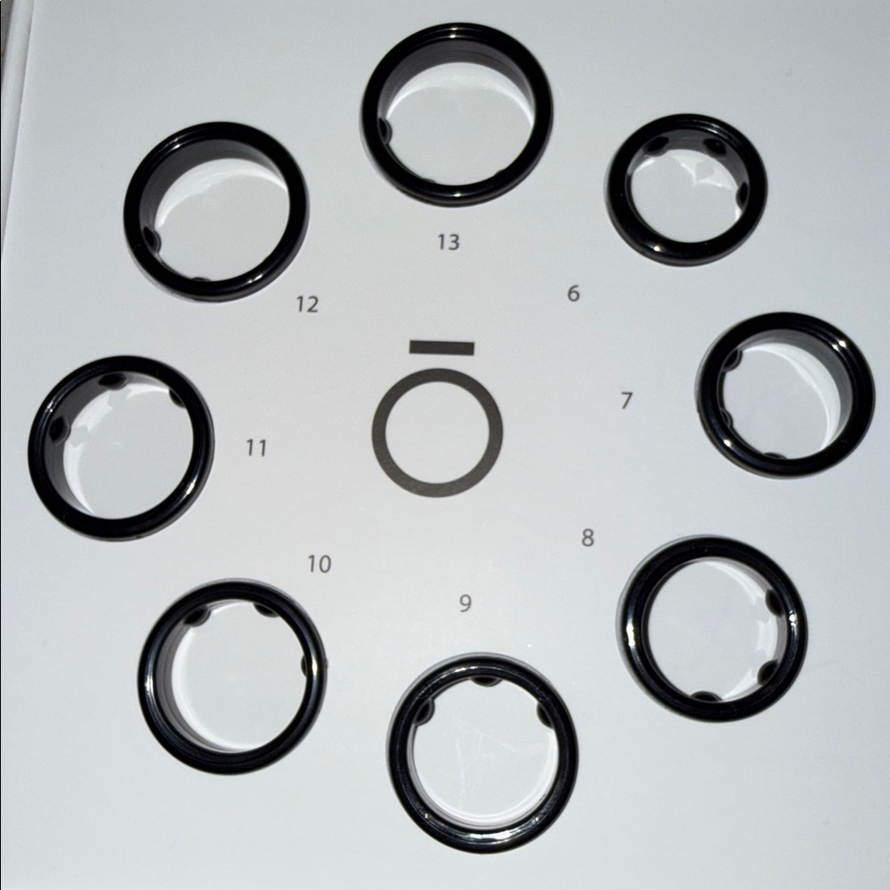 Oura Ring Sizing Set with Black Rings - Picture 6 of 6